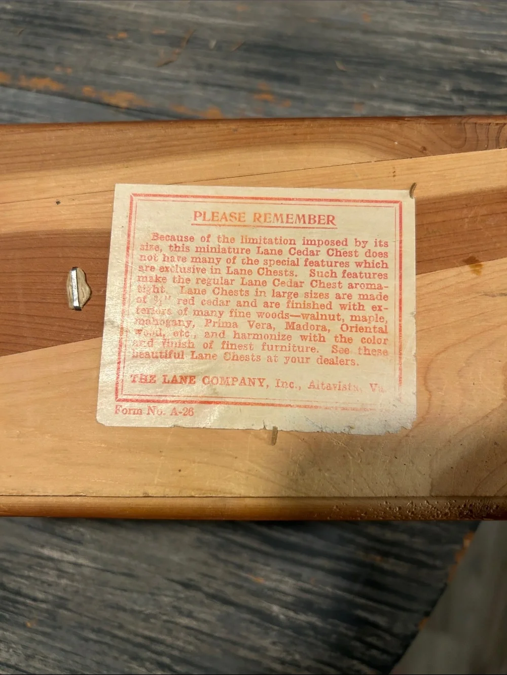 Lane solid wooden